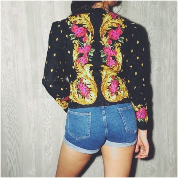 100% silk vintage blazer - Picture 2 of 4